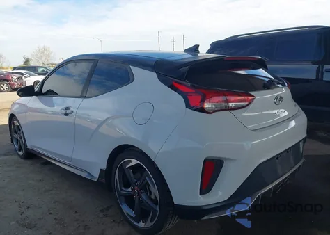 2019 Hyundai Veloster Turbo Ultimate z USA, uszkodzony, nr VIN KMHTH6AB3KU009498